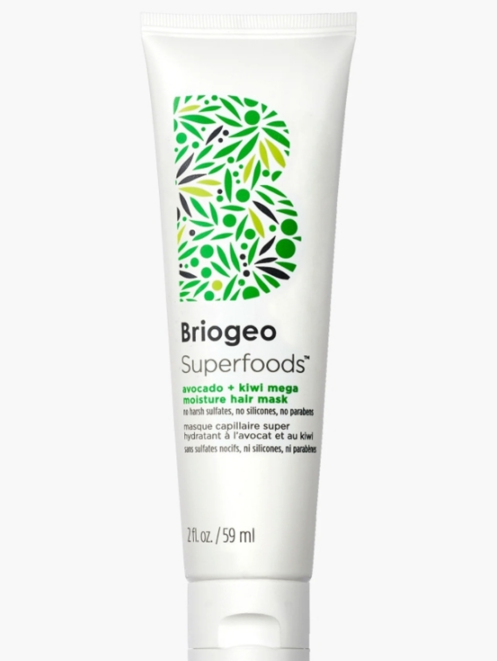 Briogeo Superfoods Avocado + Kiwi Mega Moisture Mask - White/Green